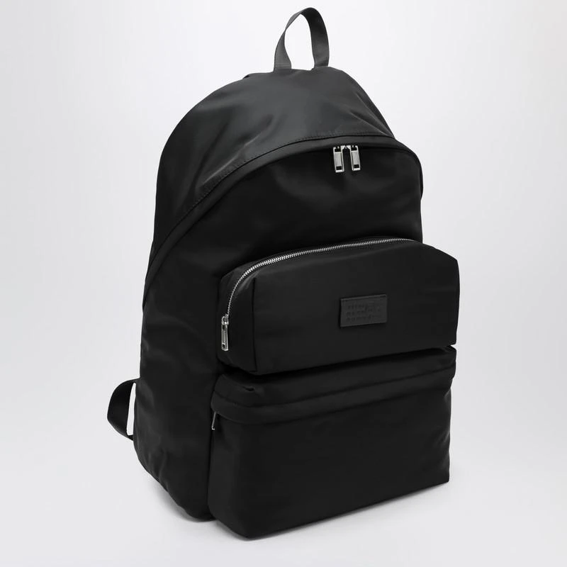 MM6 Numeric black nylon backpack 3