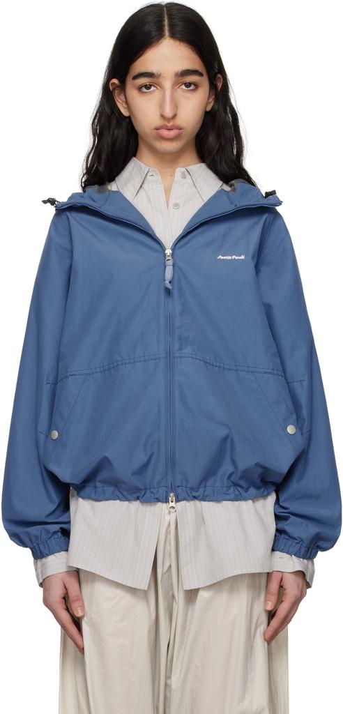 Snow Peak Blue Light Mountain Cloth Zip Up Jacket