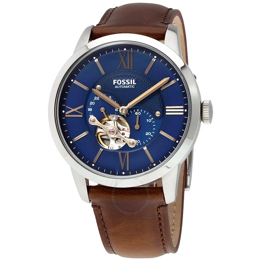 Fossil Townsman Automatic Blue Satin Dial Men's Watch ME3110 1