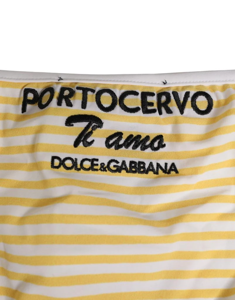 Dolce 
Gabbana yellow Stripe Tie Side Logo Women
s Underwear 5
