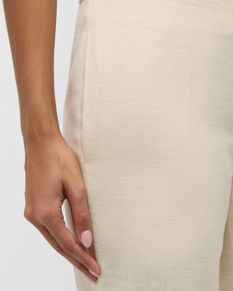 The Row Foulard Wide-Leg Linen Pants 5