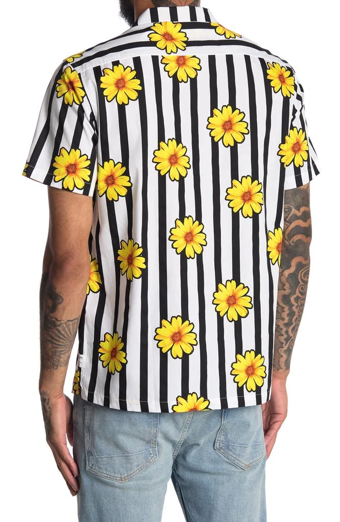 Public Art Wallflower Striped Short Sleeve Shirt 2