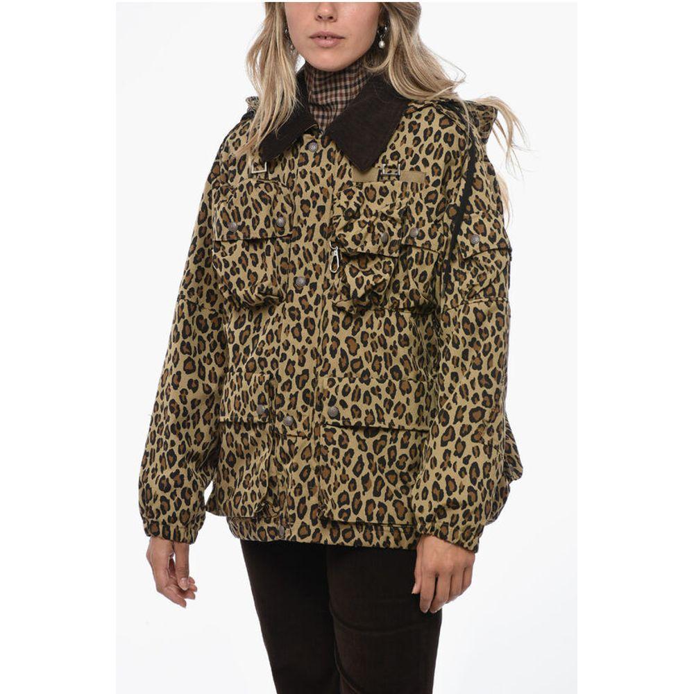 R13 Utility Jacket with Animalier Women's Pattern