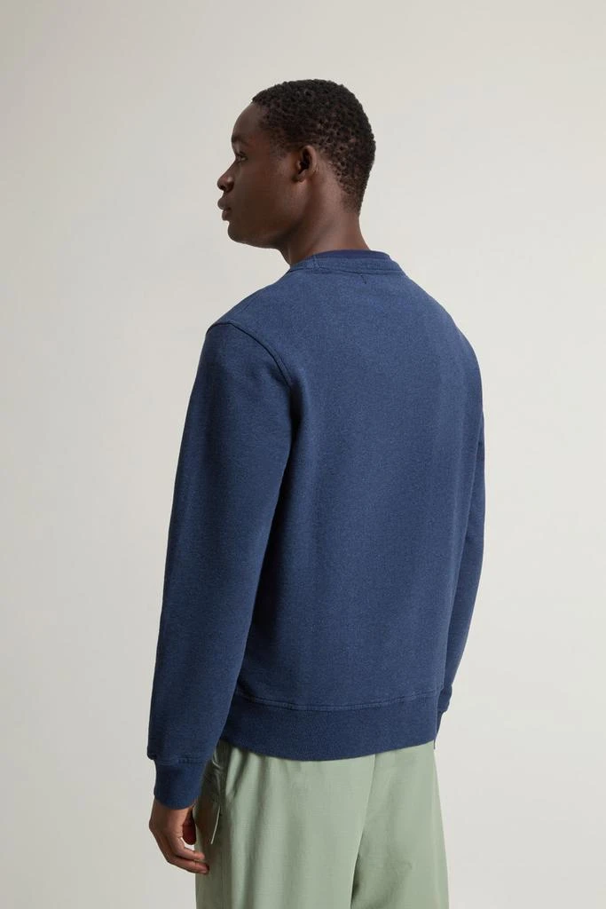 Woolrich Crewneck Sweatshirt in Pure Cotton Mouliné - Men - Gray 3