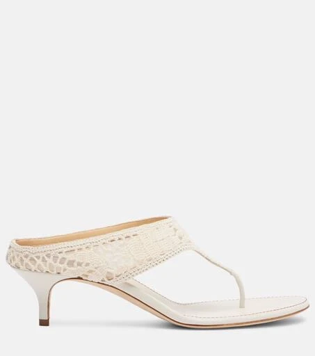 Magda Butrym 45 crochet thong sandals 4