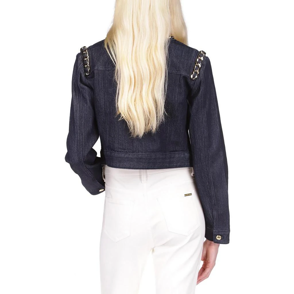 Michael Kors Womens Chain Denim Denim Jacket 2