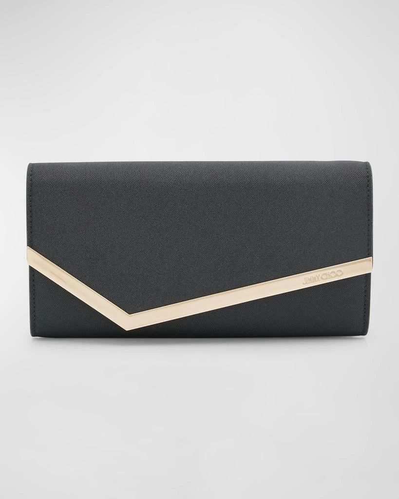 Jimmy Choo Emmie Flap Faux Leather Clutch Bag 1