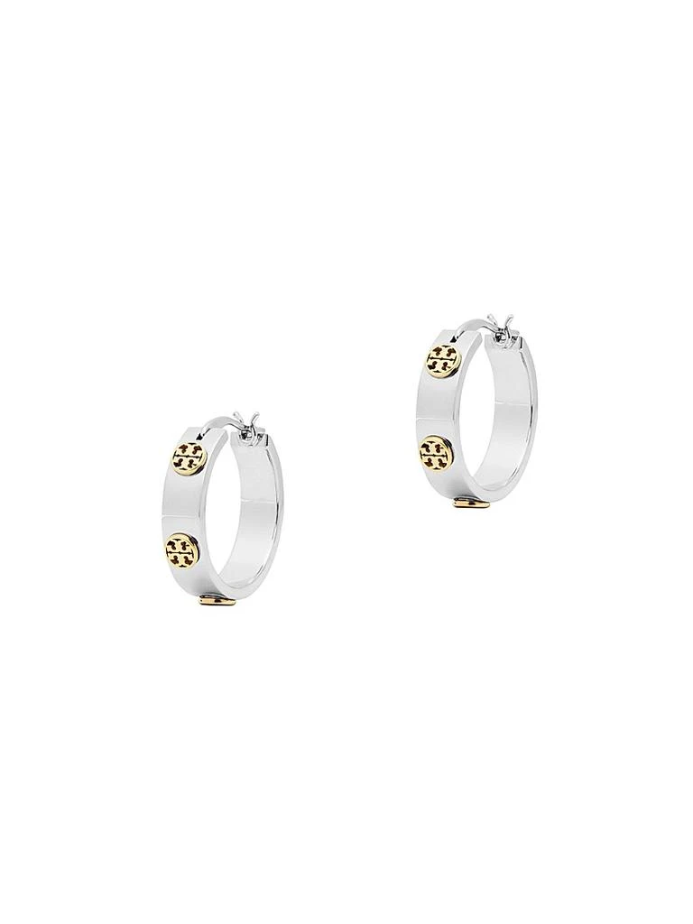 Tory Burch Miller Stud Hoop Earrings 1