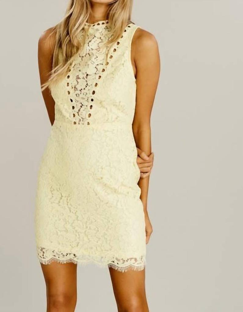 chinese dress ladies White Lace Trim Dress  Striped Box Boutique