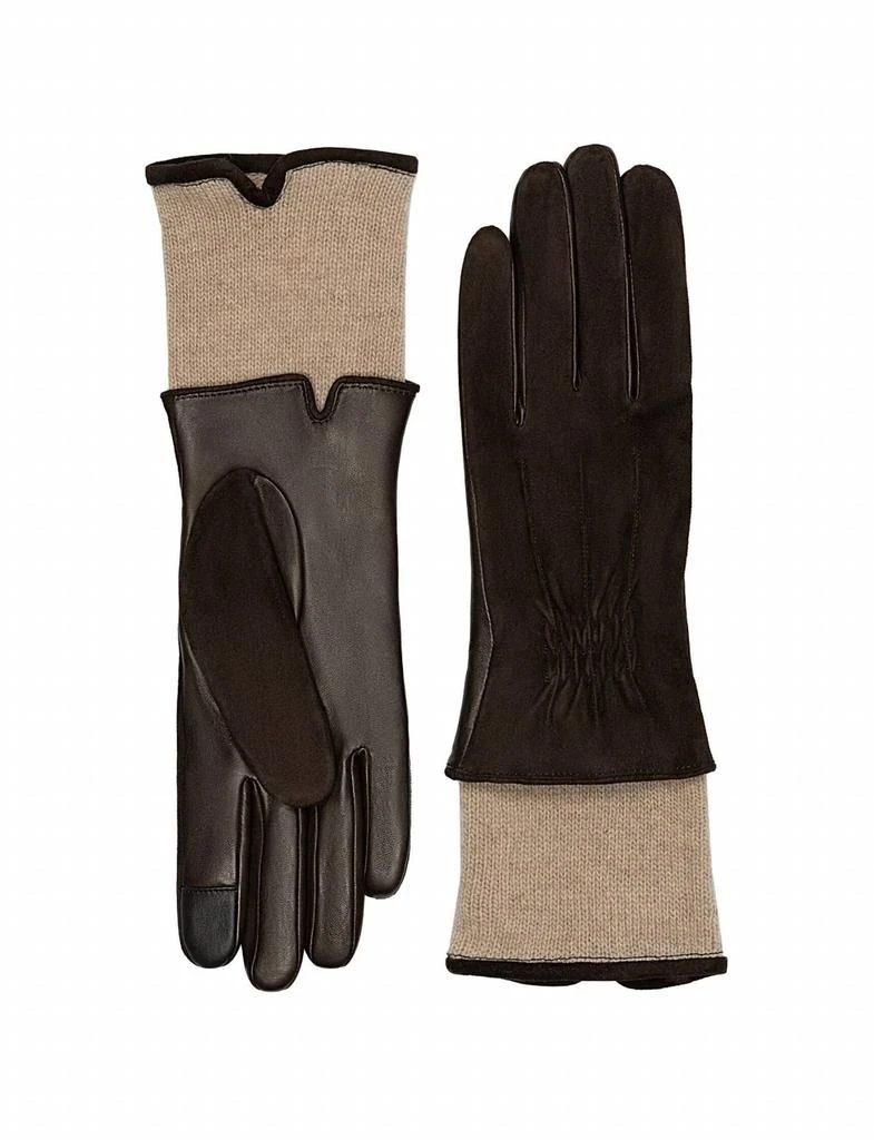 Carolina Amato Carolina Amato - Suede Back Touch Tech Gloves - Small 1