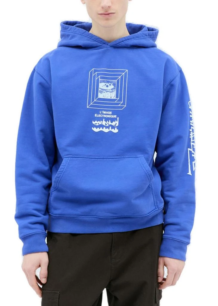 Brain Dead Brain Dead Electronique Long Sleeved Hoodie 1