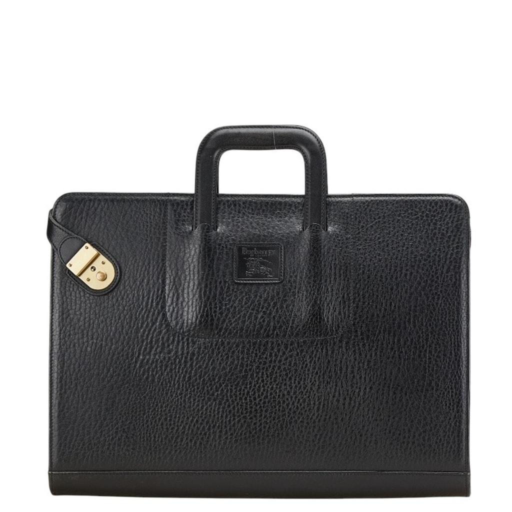 Burberry Leather Briefcase (Pre-Owned)