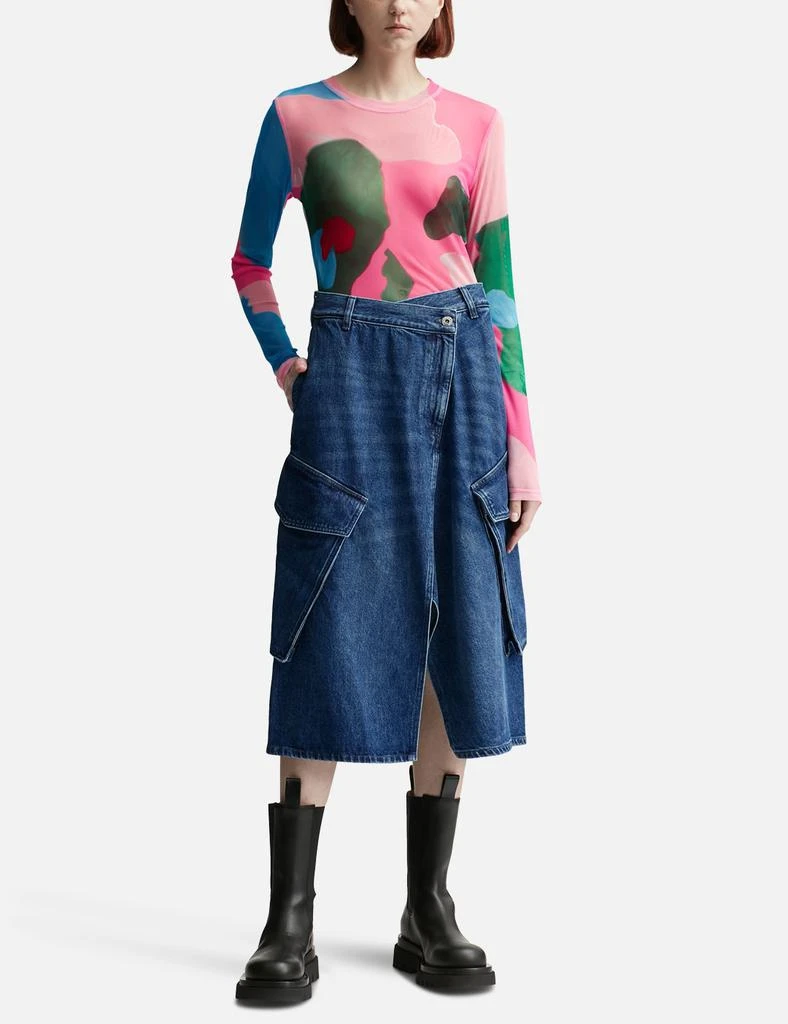 JW Anderson CARGO MIDI DENIM SKIRT 4