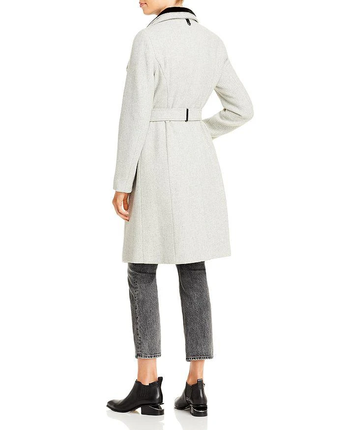 Calvin Klein Contrast Trim Belted Coat 3