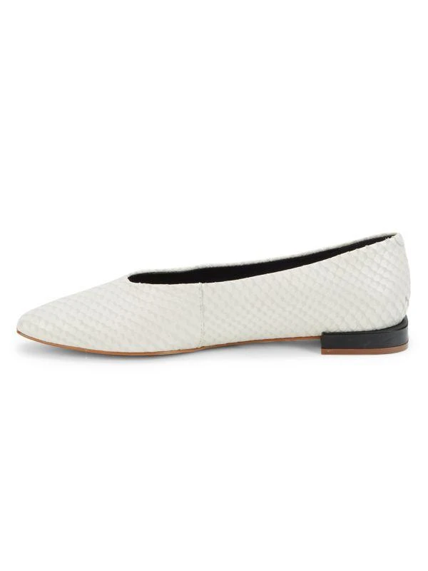 Saks Fifth Avenue Textured Leather Ballet Flats 4