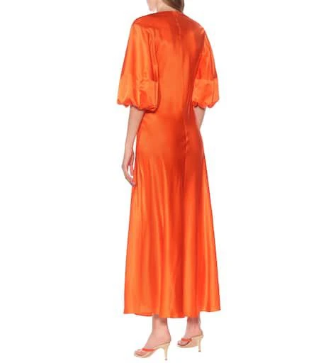 Lee Mathews Silk-satin midi dress 3