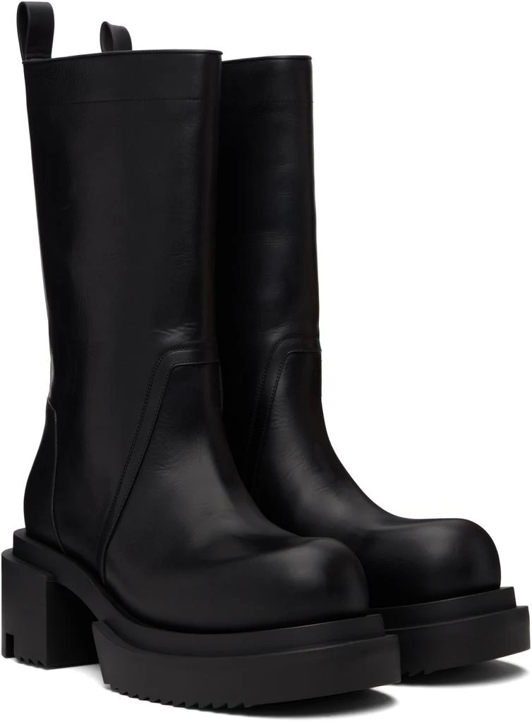 Rick Owens Black Hollywood Groppone Bogun Boots 4