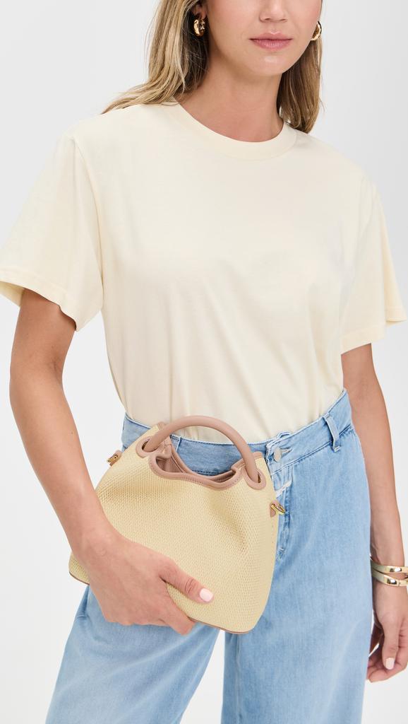 Elleme Baozi Raffia Leather Bag