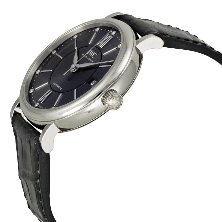 IWC Schaffhausen Portofino Automatic Diamond Black Dial Unisex Watch IW458102 2