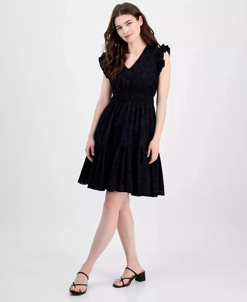 Shop Women's Cotton Eyelet Drawstring-Waist Dress on Sale at BeyondStyle   Get 31% Off Women's Cotton Eyelet Drawstring-Waist Dress with Limited-Time  Flash Deals, Exclusive Discounts, and Special Offers. Enjoy Unbeatable  Savings on