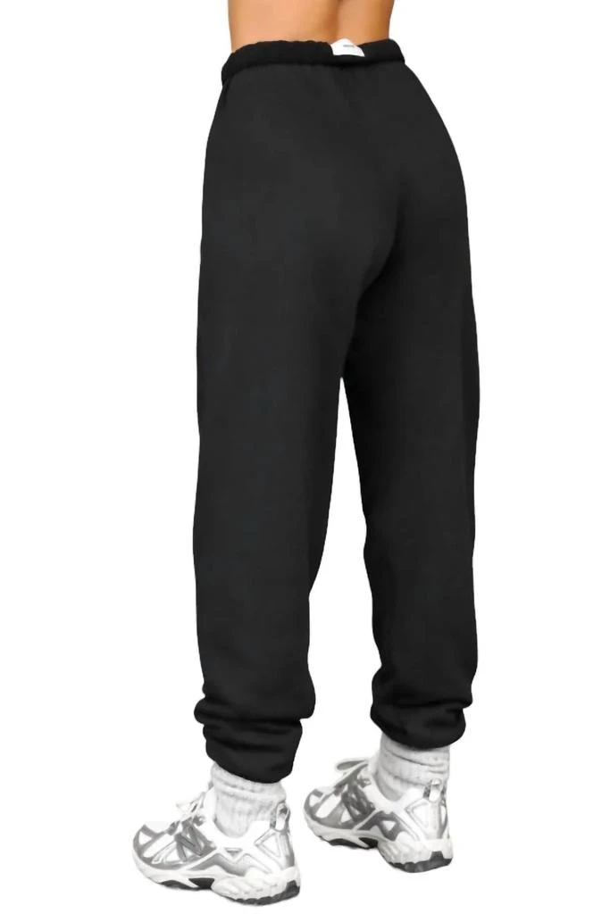Joah Brown Oversized Jogger Pants In Black Terry 2