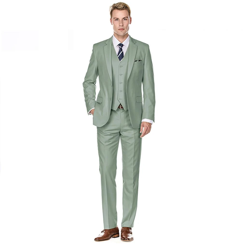 Braveman Men's Signature 3-Piece Slim Fit Suits 1