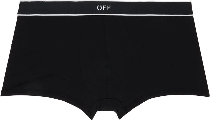 Off-White Two-Pack Black Off-Stamp Boxers 2