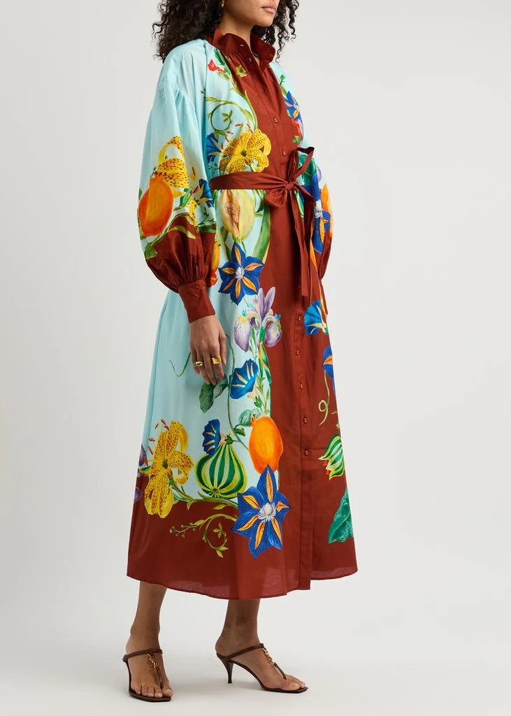 Alemais Dahlia Printed Midi Shirt Dress - Multicoloured Alemais Dahlia Printed Midi Shirt Dress - Multicoloured