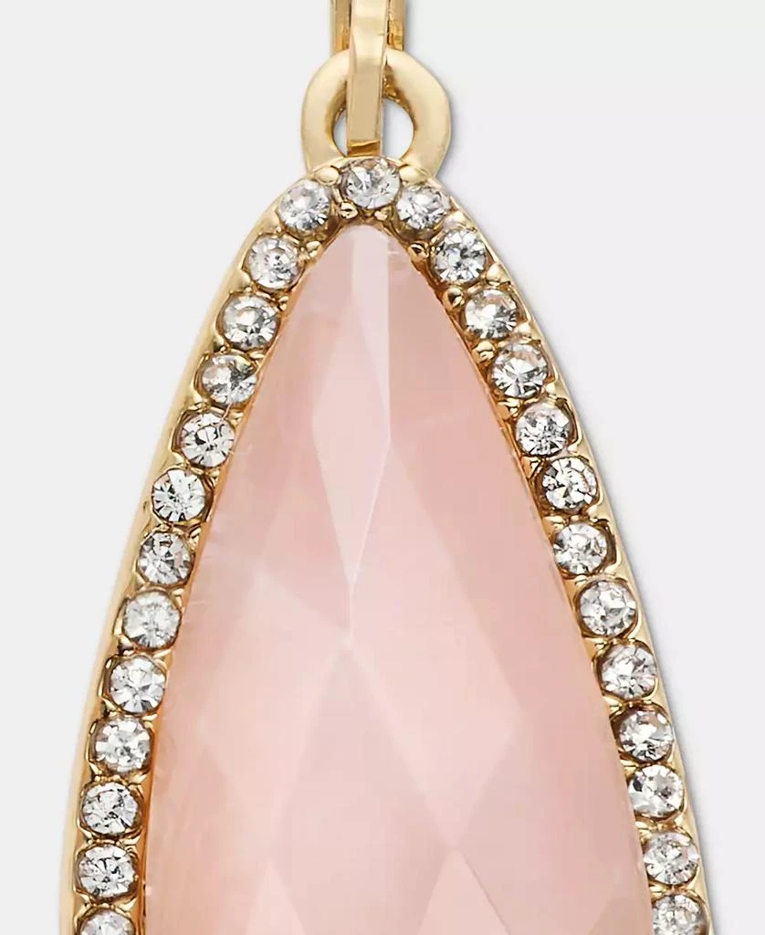 Lonna 
Lilly Gold-Tone Stone 
Pavé Halo Drop Earrings 4