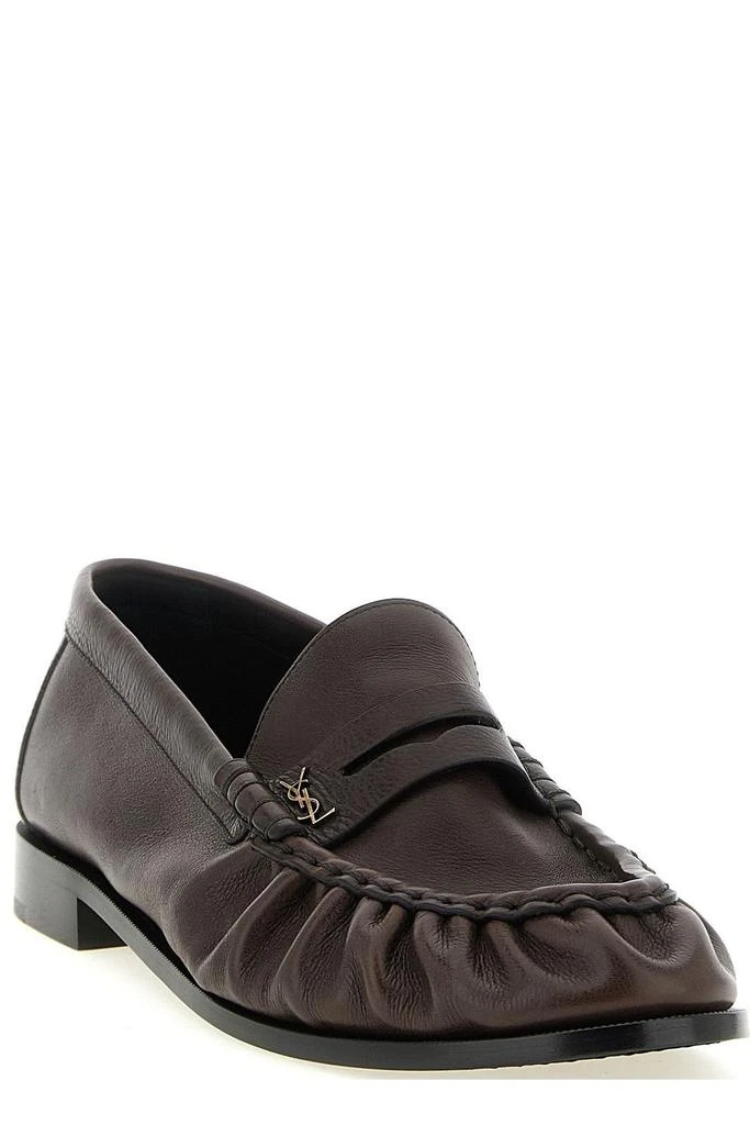 Yves Saint Laurent Saint Laurent Le Loafer Logo Plaque Slip-On Loafers 2