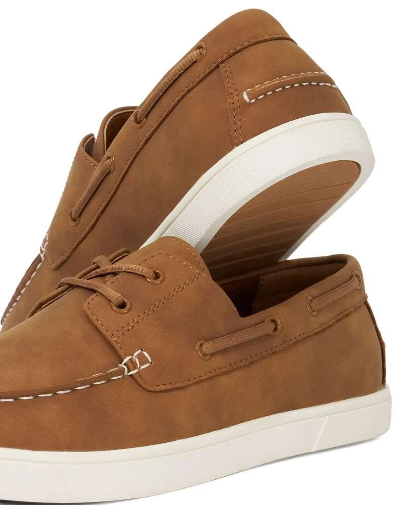 DUNE London Dune London Blizard boat shoes in tan 3