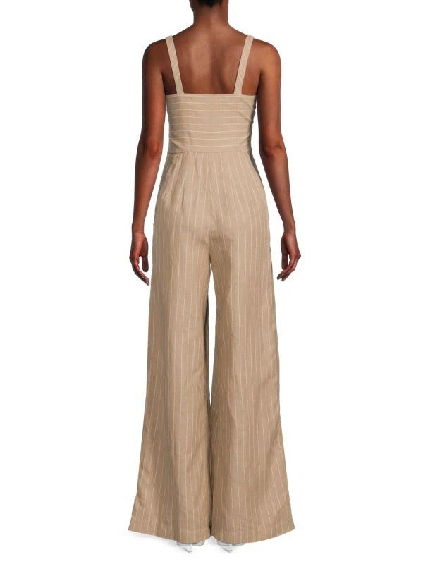 BCBG Striped Wide Leg Jumpsuit 2