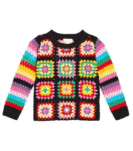 Stella McCartney Cotton-blend crochet sweater 1
