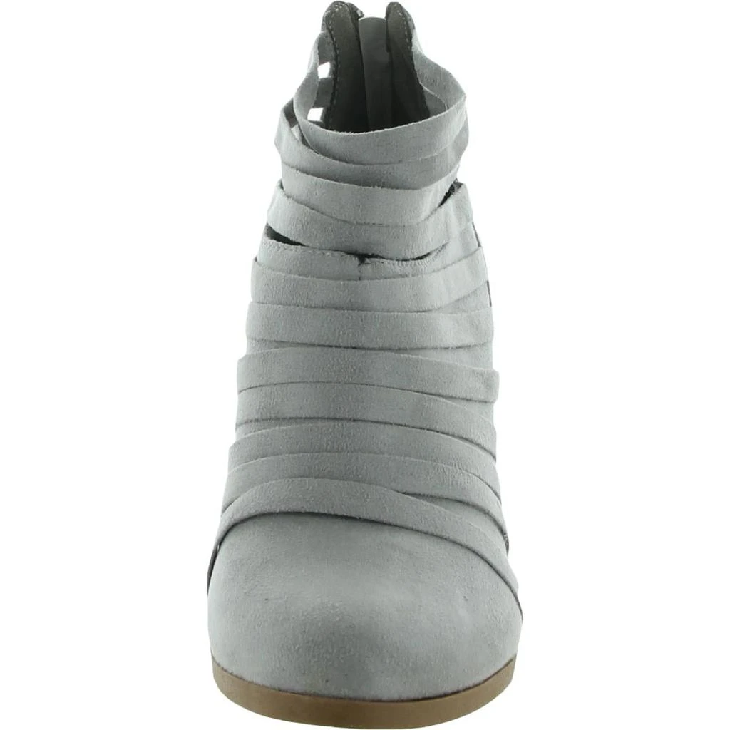 JG Hook Selena Womens Faux Suede Back Zipper Heels 2