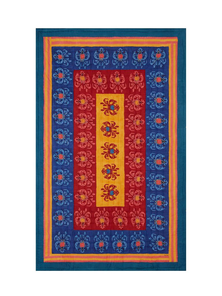 LISA CORTI Brocade Royal Blue Tablecloth