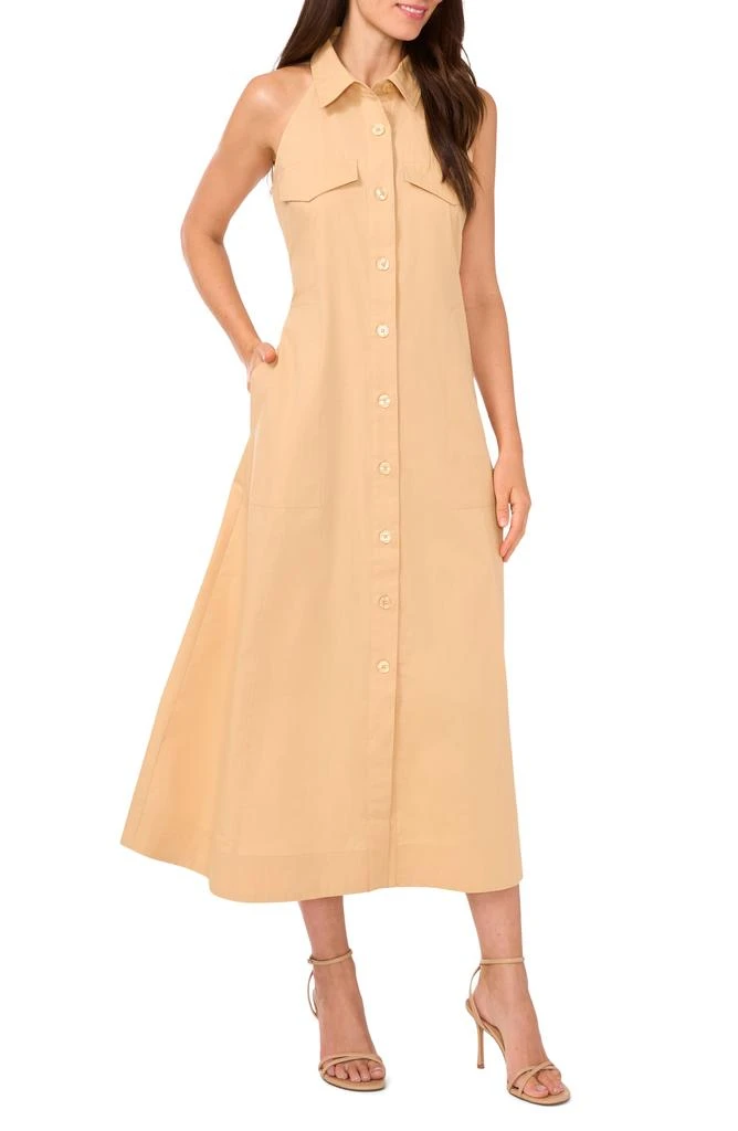 Halogen Sleeveless Maxi Shirtdress 10
