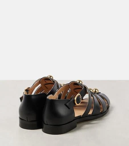 Valentino VLogo Signature leather fisherman sandals 2