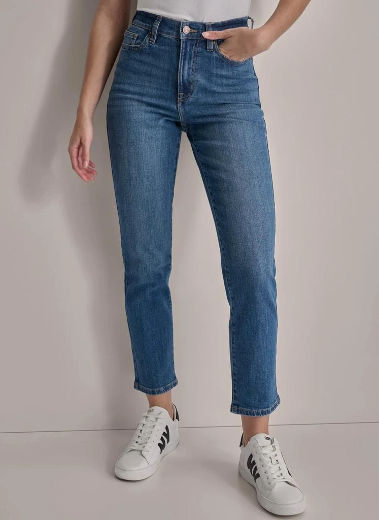 DKNY HIGH Rise Length SLIM STRAIGHT JEAN 1