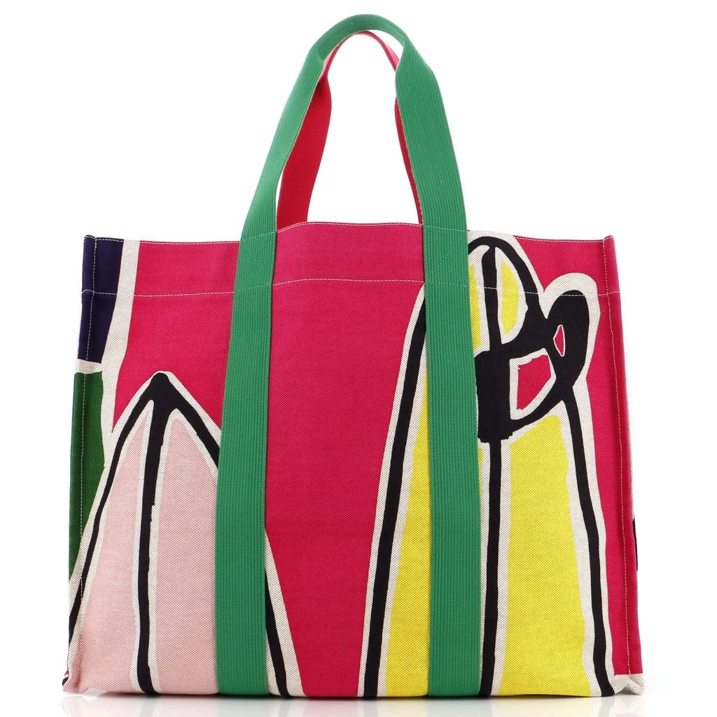 Hermes Beach Bag Printed Toile Maxi 1