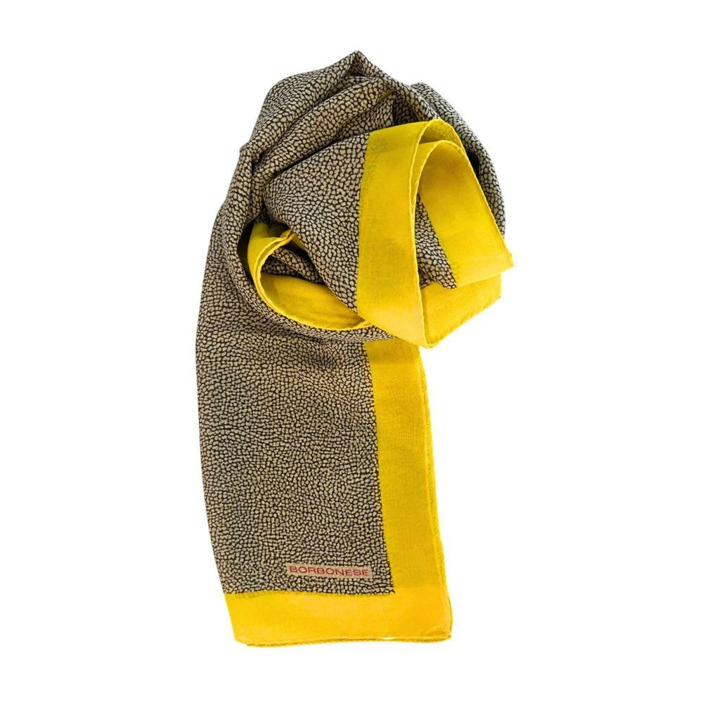 Borbonese yellow Silk Women Women
s Scarf