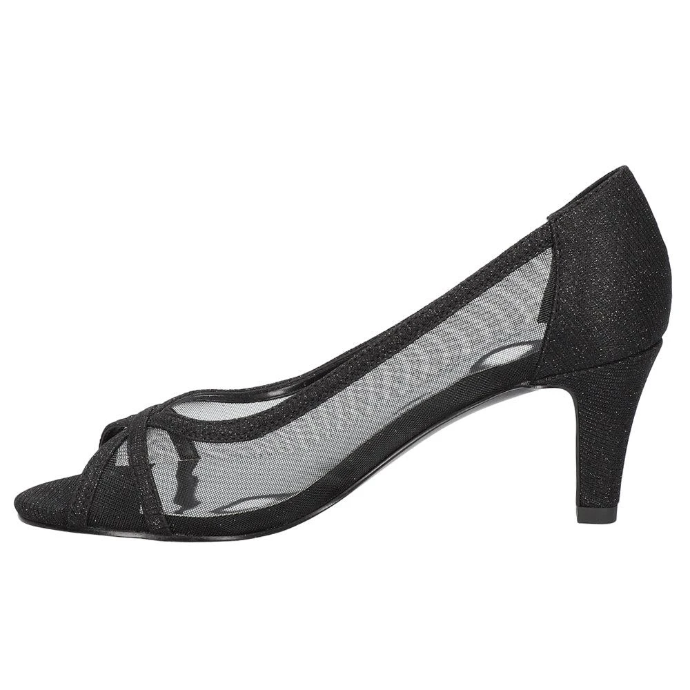 Easy Street Picaboo Glitter Peep Toe Evening Pumps 3