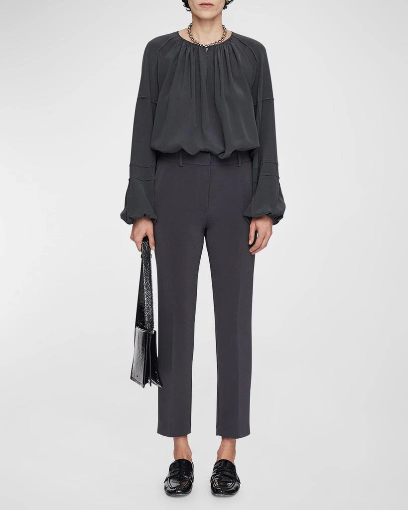 Joseph Coleman Cropped Slim Crepe Pants 3