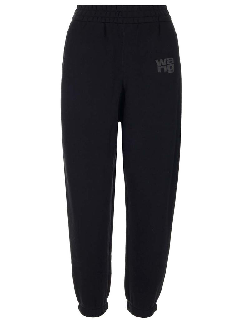 【関税&送料込】Alexander Wang Pants With Logo Alexander Wang Logo Elastic Waist Wide-Leg Pants - Best