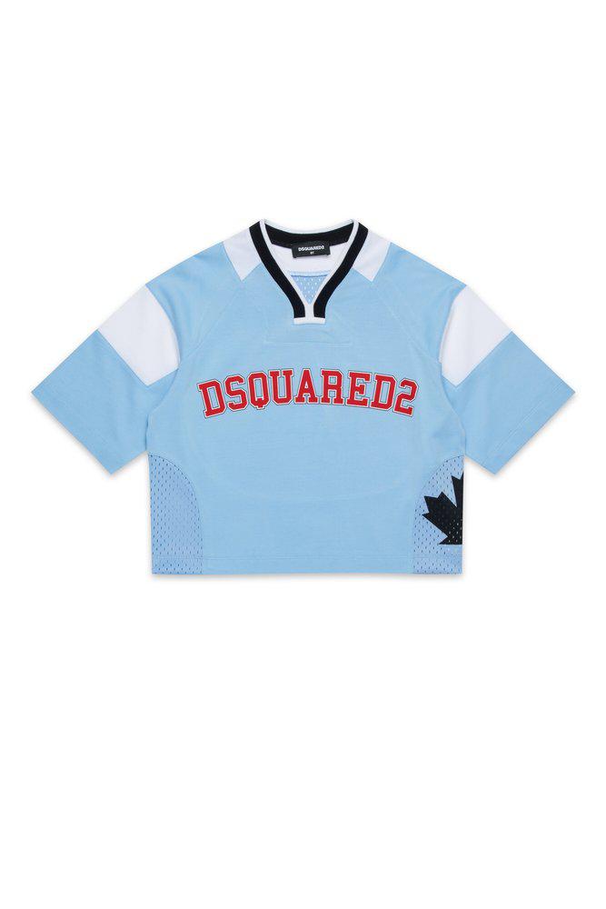 DSQUARED2 Dsquared2 Kids Logo Printed Basketball T-Shirt