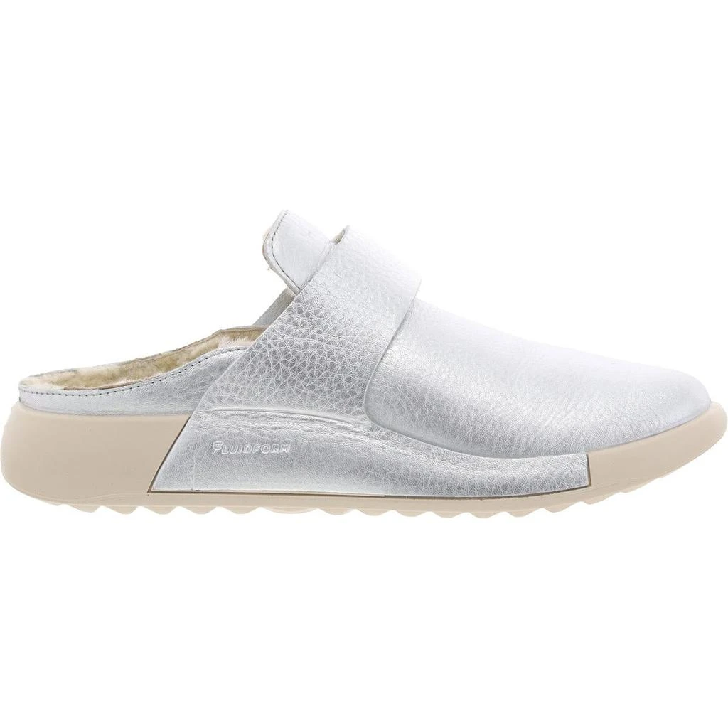 ECCO Womens Metallic Leather Mules 2
