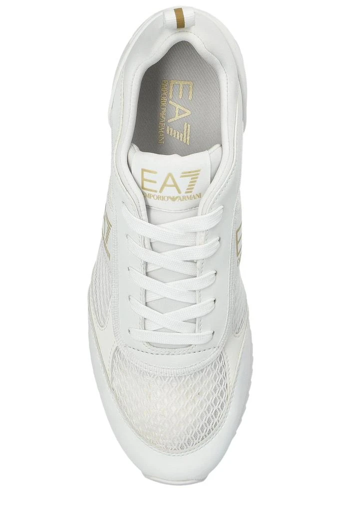 EA7 EMPORIO ARMANI Ea7 Emporio Armani Mesh Panelled Lace-Up Running Shoes 4