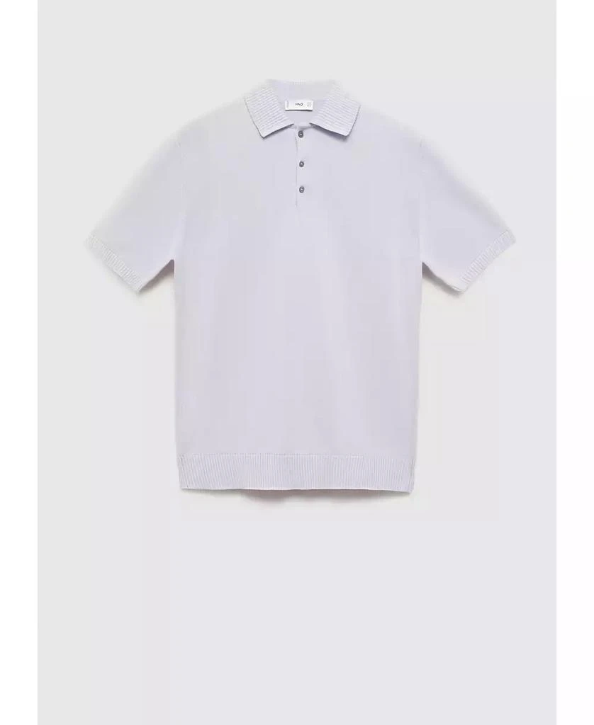 Mango Men's Fine-Knit Cotton Polo Shirt 1