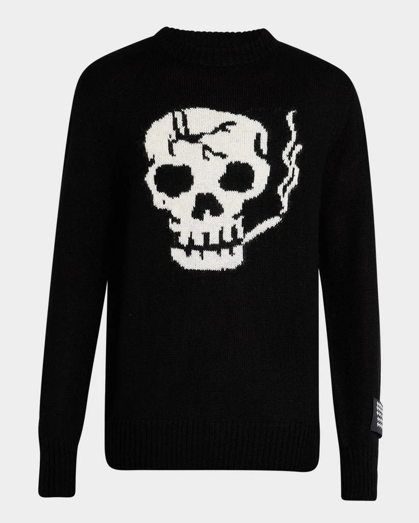 Ksubi Men's Smoking Skull Wool Sweater 1
