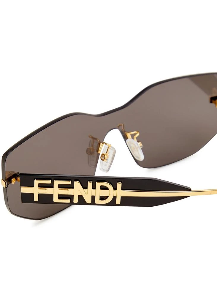 Fendi Fendigraphy rimless shield sunglasses 3