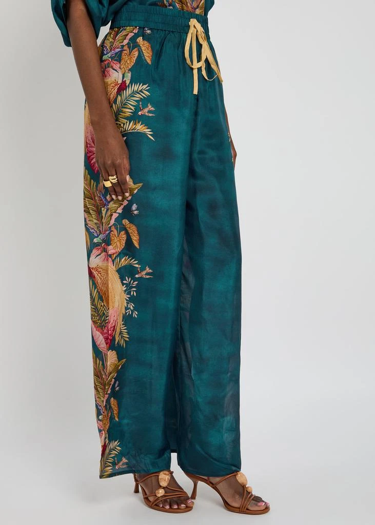 Zimmermann Ascension Relaxed printed silk trousers 2